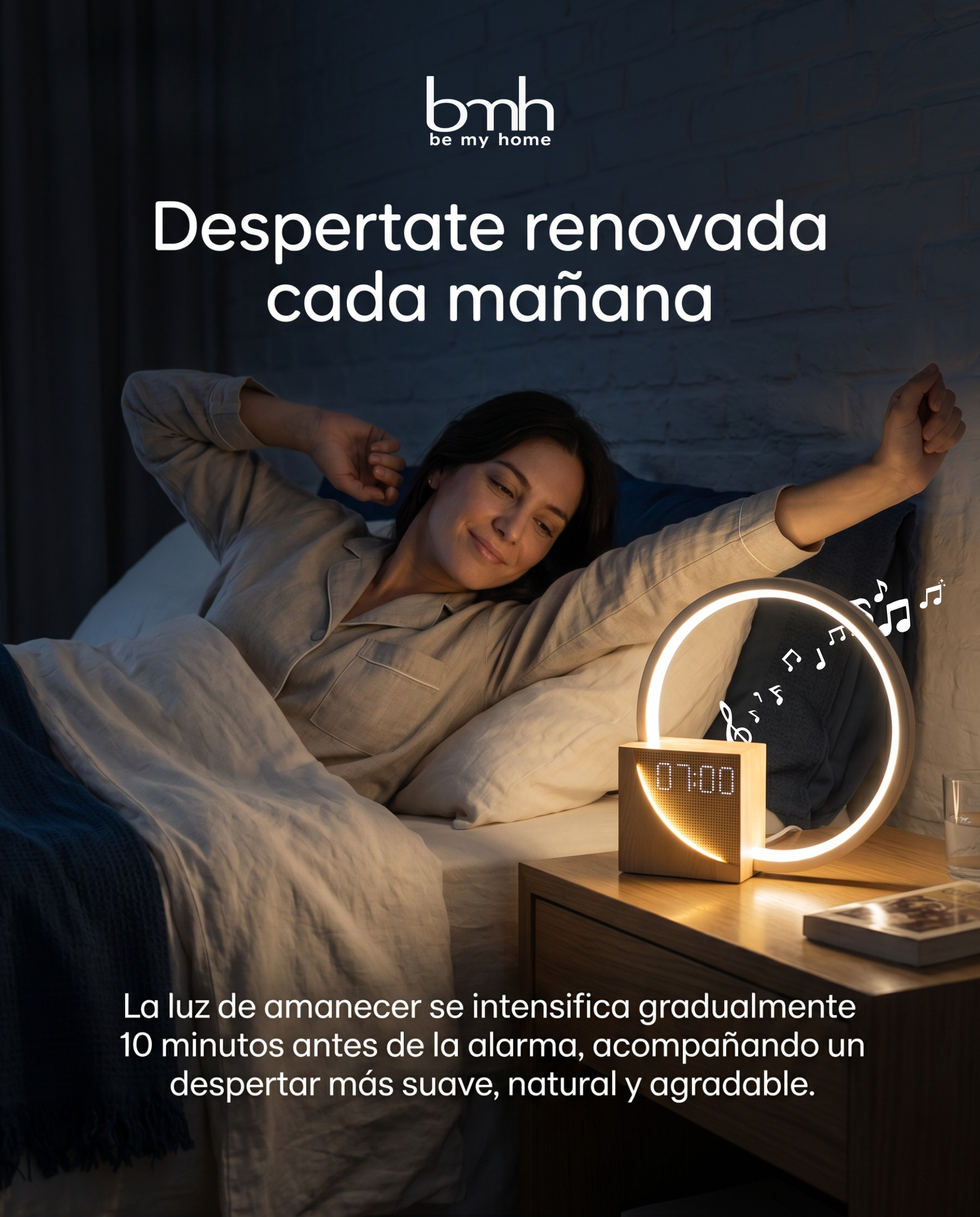 Despertador Amanecer Premium con Luz Gradual