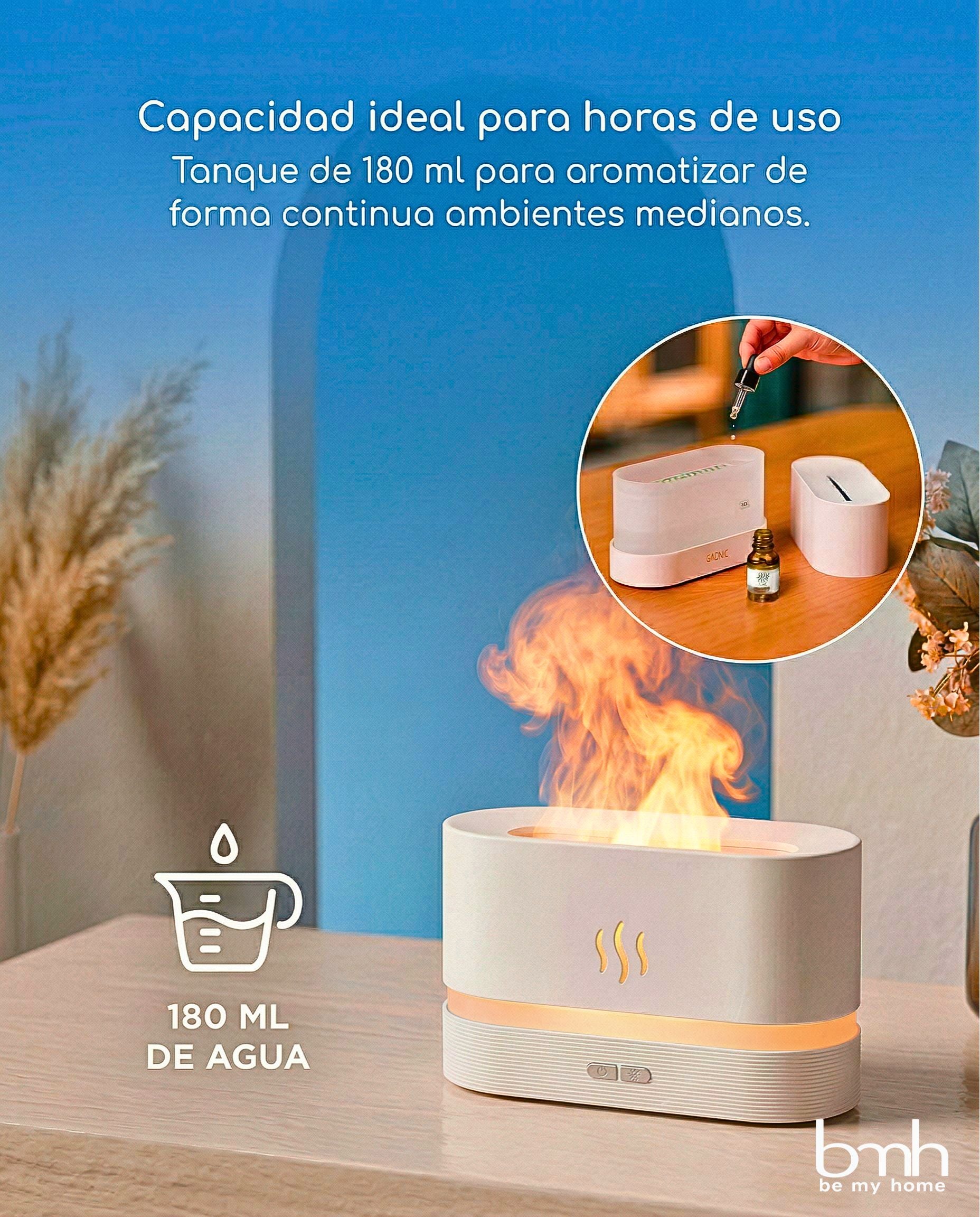 Humidificador con efecto de fuego