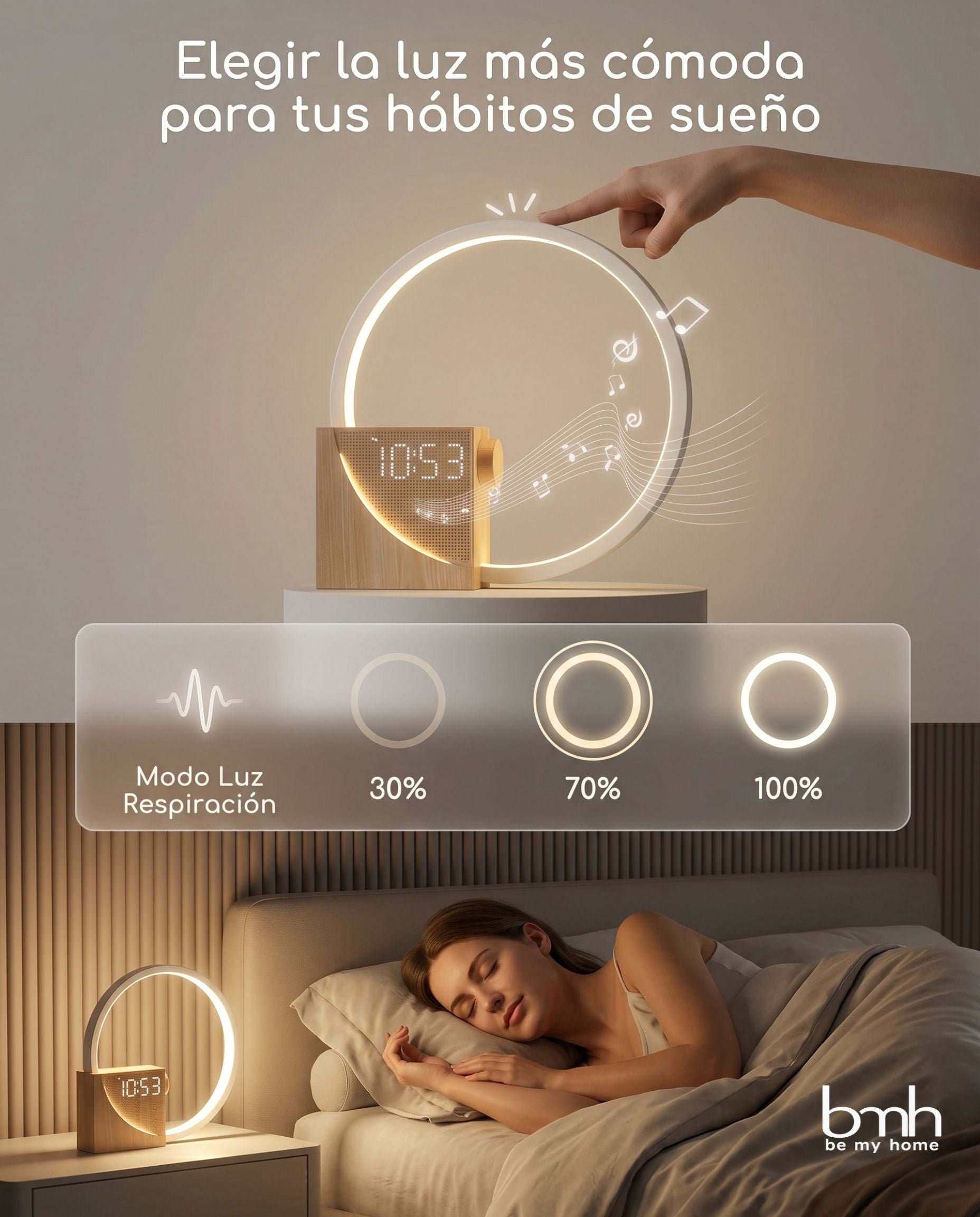 Despertador Amanecer Premium con Luz Gradual