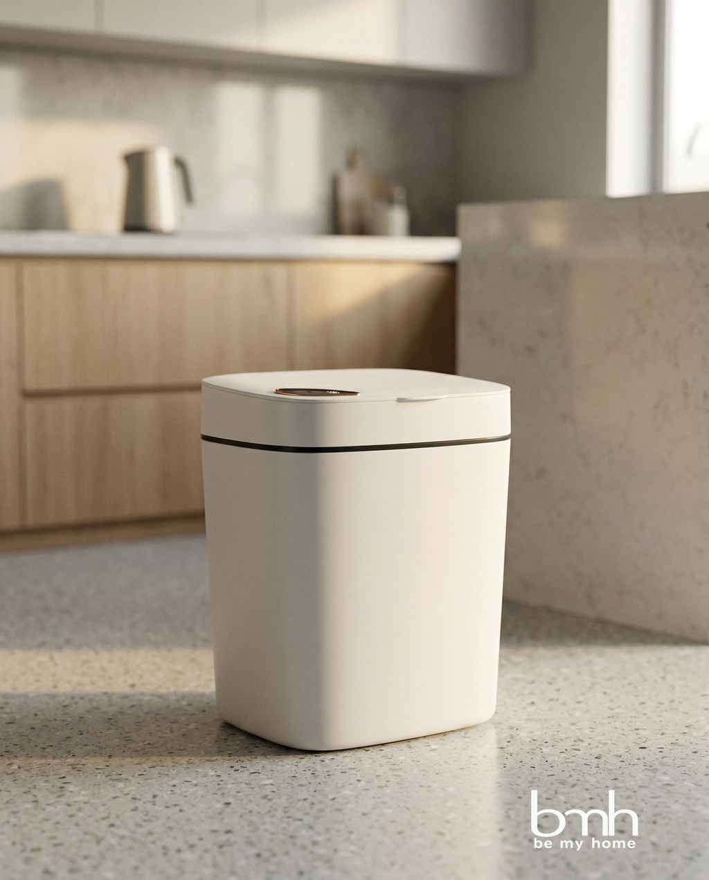 Tacho inteligente 12L recargable BeMyHome con sensor — vista 3