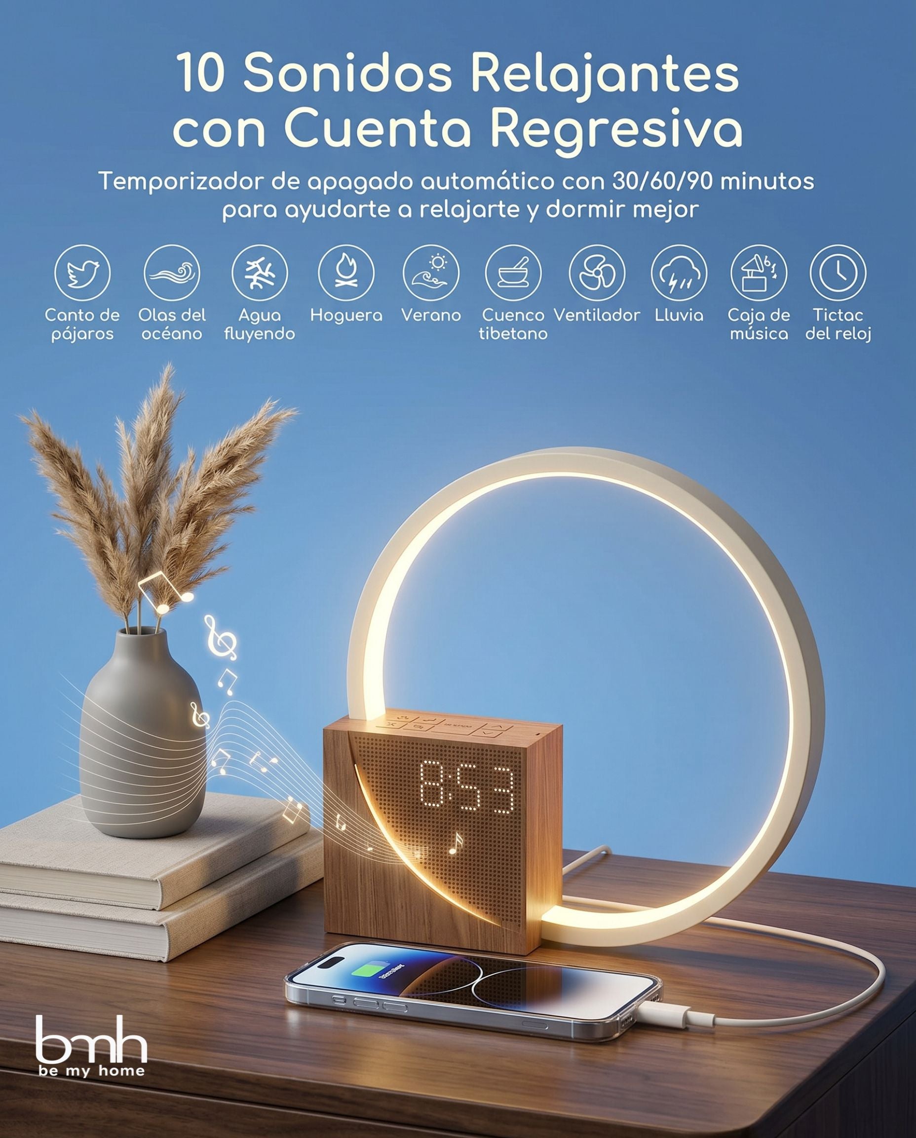 Despertador Amanecer Premium con Luz Gradual