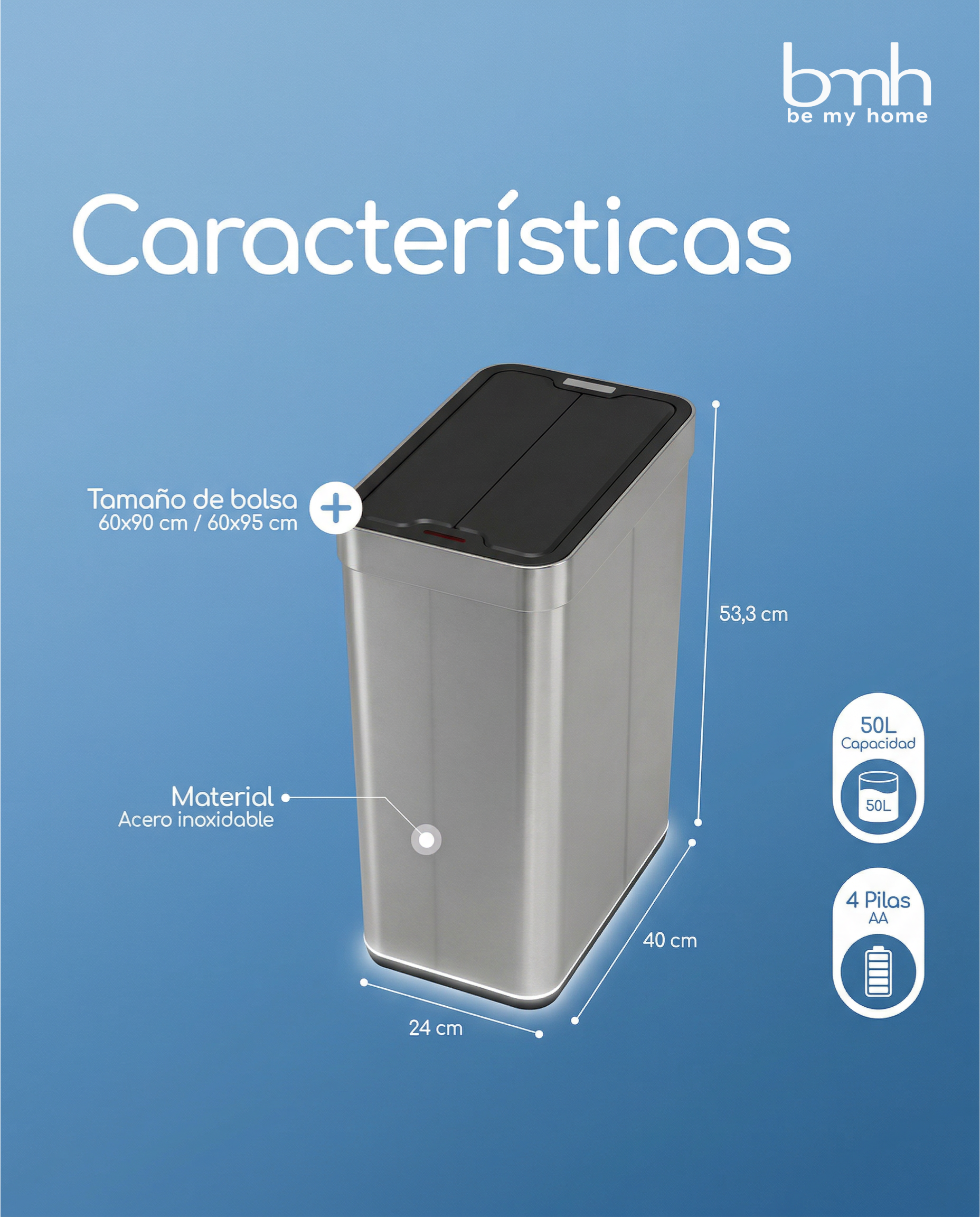 Tacho Smart 50L Pila