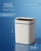 Tacho inteligente 12L recargable BeMyHome con sensor — vista 8
