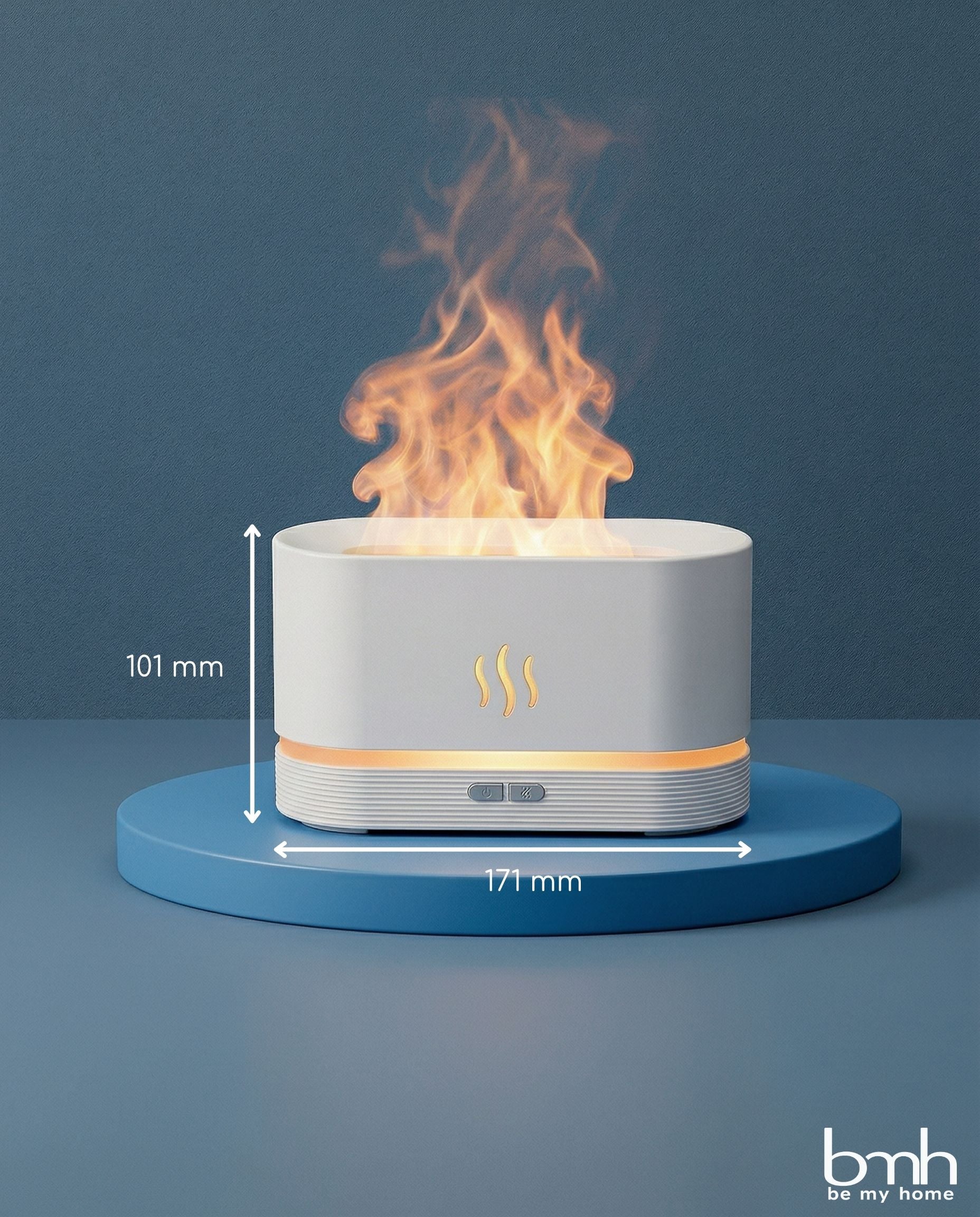 Humidificador con efecto de fuego